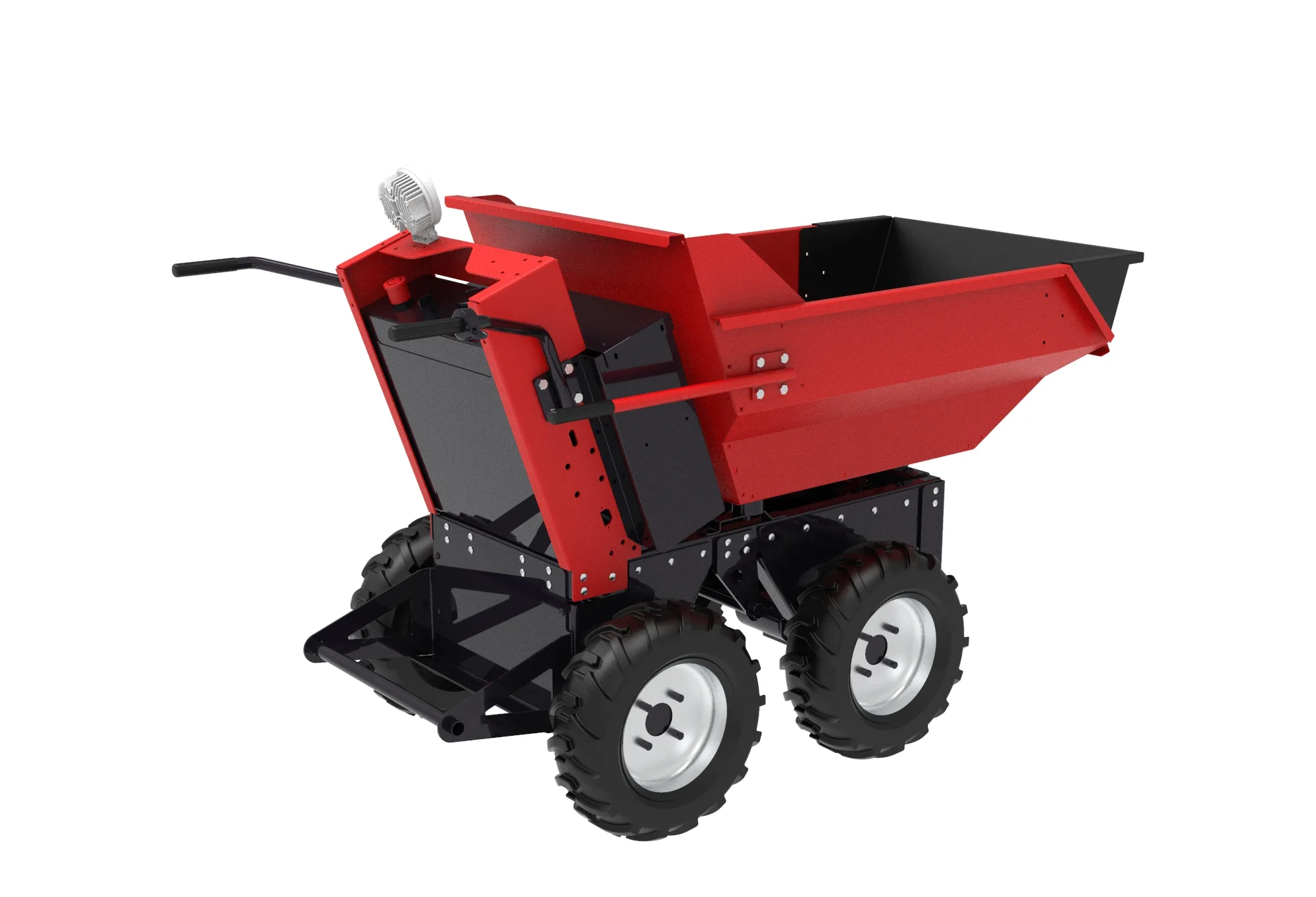 GOAT E250 4x4 Elektrikli Mini Damperli Arazi Aracı – Çift Motorlu, Çift Diferansiyelli, 210 L Küvet Kasa